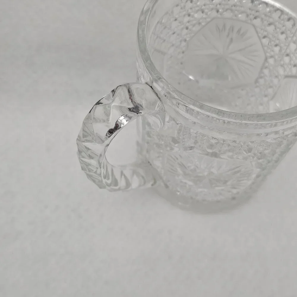 Imperial Amelia Star Medallion Early Vintage American Pattern Glass Pitcher